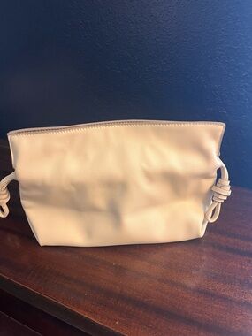 a new day Cream Knotted Handle purse - clutch or shoulder bag